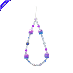 Blue Purple Square X Silver - Gemmispop
