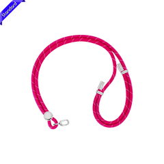 Crossbody Strap X Pink X Silver