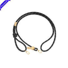Crossbody Strap X Black X Silver