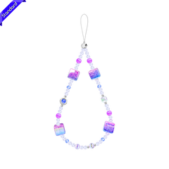 Blue Purple Square X Silver